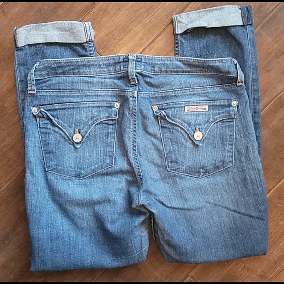 Hudson Distressed Crop Jeans - Picture 4 of 6